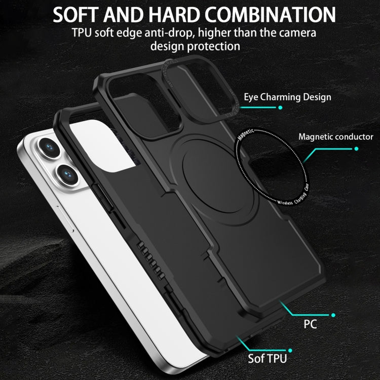 For Samsung Galaxy S23+ 5G MagSafe Shockproof Armor Phone Case(Black) - Galaxy S23+ 5G Cases by buy2fix | Online Shopping UK | buy2fix