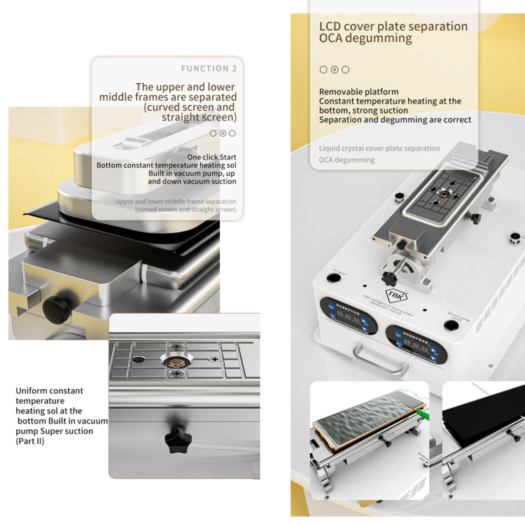 TBK 258S Intelligent Multi-function UV Cured Disassembly Machine, Plug:AU Plug - Repair & Spare Parts by TBK | Online Shopping UK | buy2fix