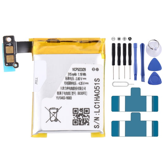 For Samsung Galaxy Gear 1 V700 315mAh B030FE Battery Replacement - For Watch by buy2fix | Online Shopping UK | buy2fix