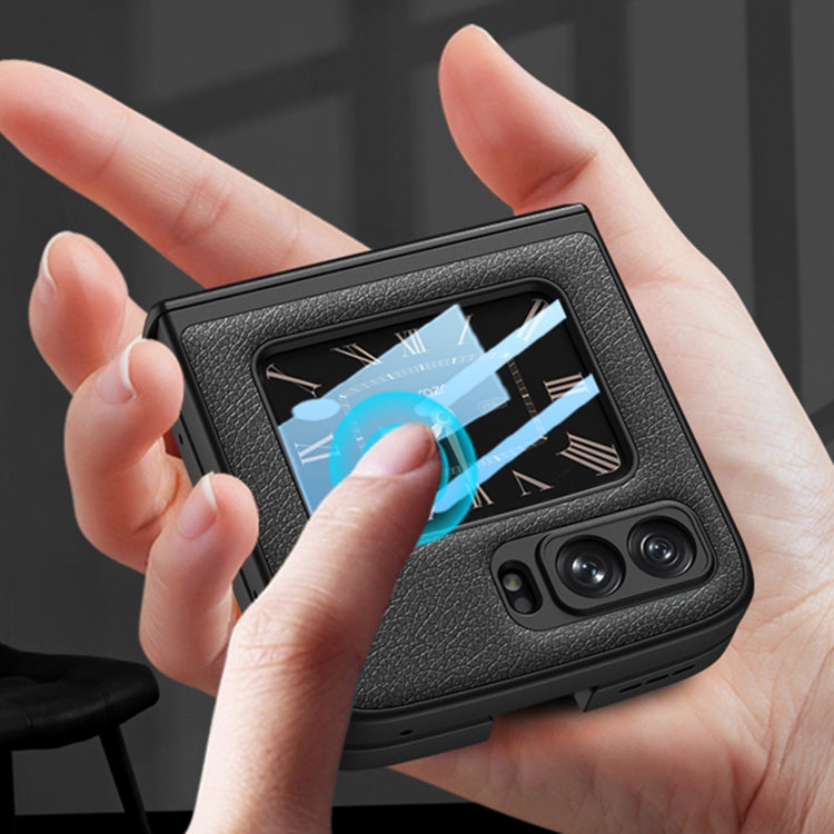 For Motorola Razr 2022 GKK Magnetic Folding Shockproof Leather Phone Case(Gold) - Motorola Cases by GKK | Online Shopping UK | buy2fix