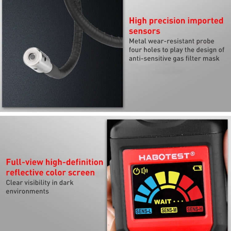 HABOTEST HT601A Combustible Gas Detector Thousand Battery Model without Numerical Display - Gas Monitor by HABOTEST | Online Shopping UK | buy2fix