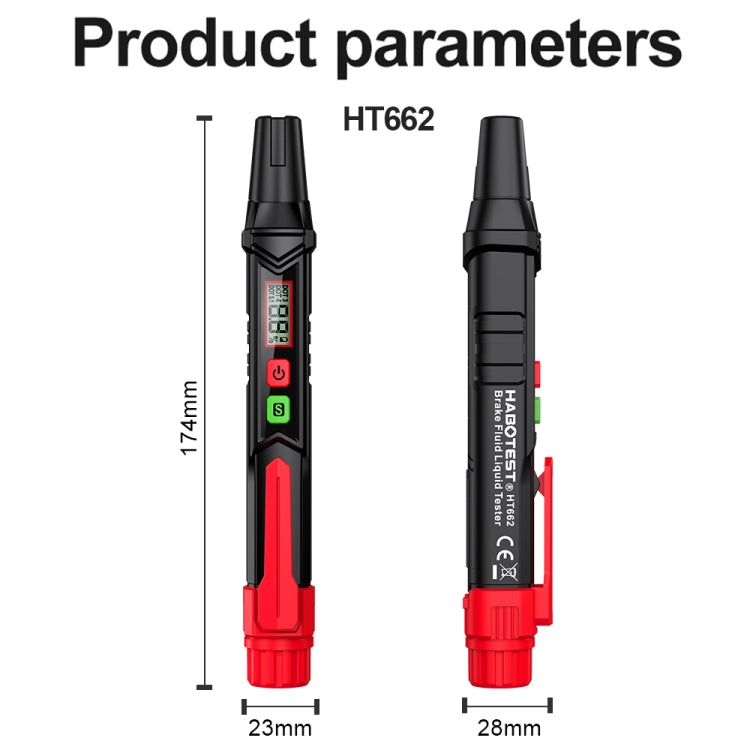 HABOTEST HT662 Car Motorcycle Brake Fluid Test Pen - In Car by buy2fix | Online Shopping UK | buy2fix