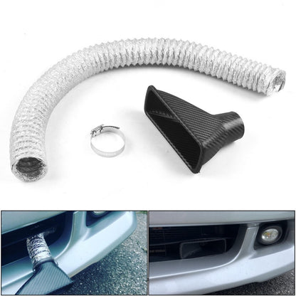 Car Modified Front Bumper Carbon Fiber Intake Pipe - In Car by buy2fix | Online Shopping UK | buy2fix