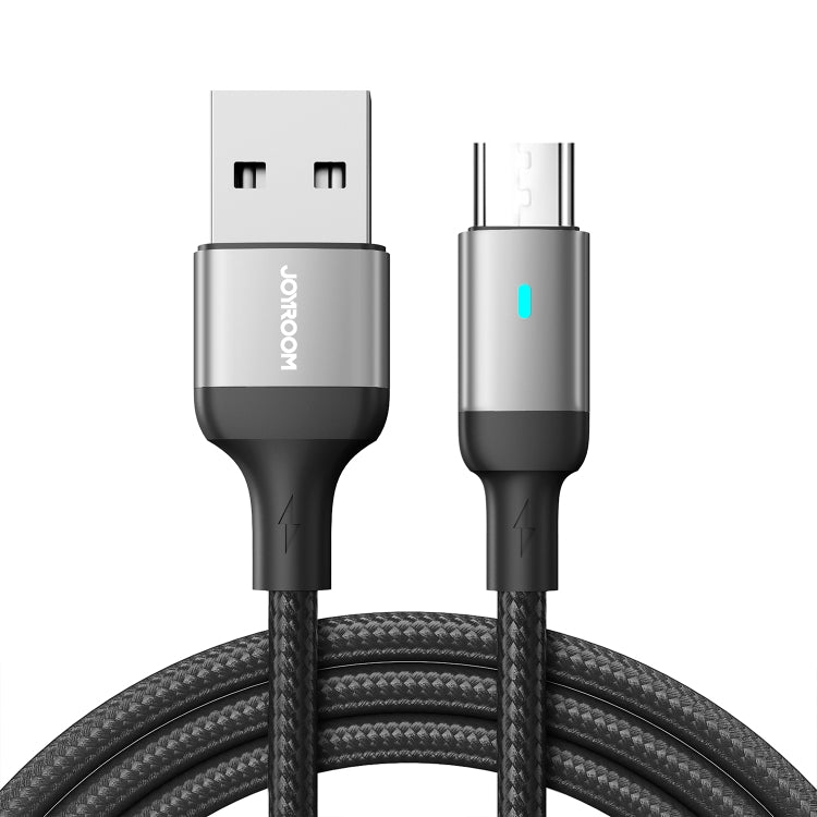 JOYROOM S-UM018A10 Extraordinary Series 2.4A USB-A to Micro USB Fast Charging Data Cable, Cable Length:2m(Black) -  by JOYROOM | Online Shopping UK | buy2fix
