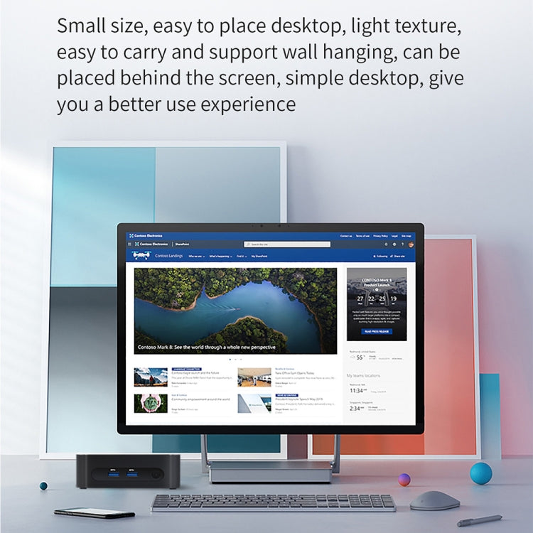 ZX03 Windows 11 Mini PC, Intel Alder Lake N95, Support Dual HDMI Output, Spec:32GB+1TB(EU Plug) -  by buy2fix | Online Shopping UK | buy2fix