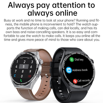 HDT 3 Max 1.6 inch Steel Band IP67 Waterproof Smart Watch Support Bluetooth Call / NFC(Silver) - Smart Wear by buy2fix | Online Shopping UK | buy2fix