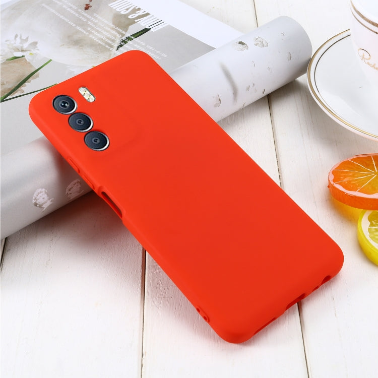 For Infinix Zero 5G 2023 Pure Color Liquid Silicone Shockproof Phone Case(Red) - Infinix Cases by buy2fix | Online Shopping UK | buy2fix