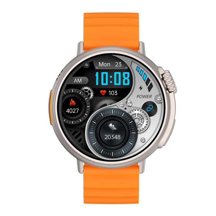 MT30 1.6 inch HD Screen TPU Strap Smart Watch Supports Voice Calls/Blood Oxygen Monitoring(Orange) - Smart Wear by buy2fix | Online Shopping UK | buy2fix