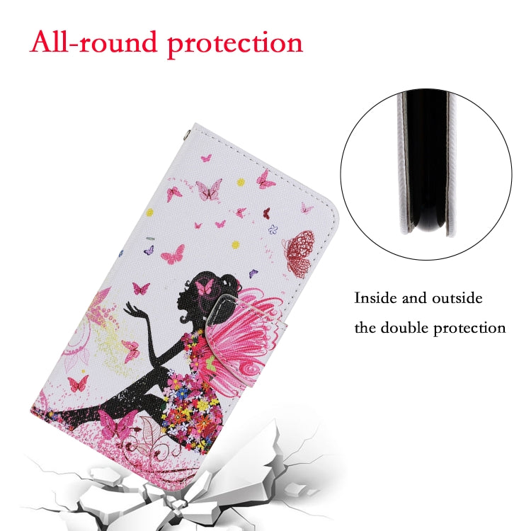 For Xiaomi Redmi Note 12 4G Global Colored Drawing Pattern Flip Leather Phone Case(Dancing Girl) - Note 12 Cases by buy2fix | Online Shopping UK | buy2fix