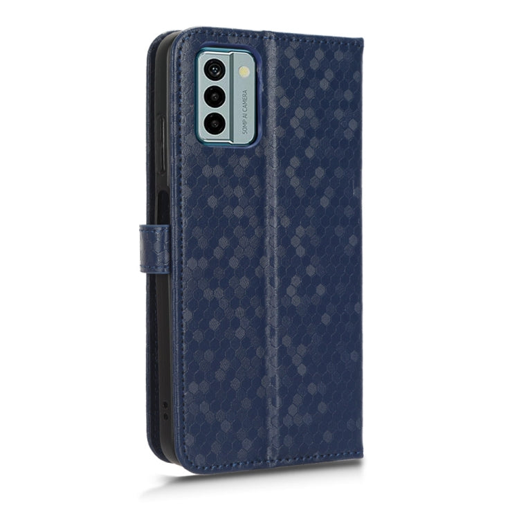 For Nokia G22 4G Honeycomb Dot Texture Leather Phone Case(Blue) - Nokia Cases by buy2fix | Online Shopping UK | buy2fix