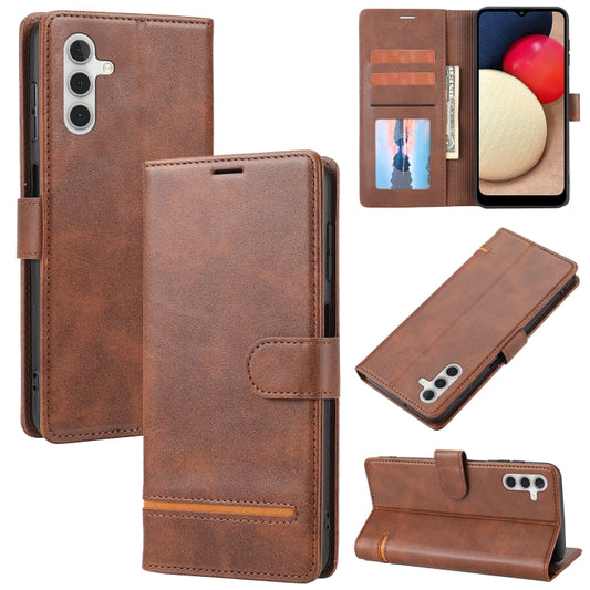 For Samsung Galaxy A24 4G Classic Wallet Flip Leather Phone Case(Brown) - Galaxy Phone Cases by buy2fix | Online Shopping UK | buy2fix