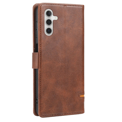 For Samsung Galaxy A24 4G Classic Wallet Flip Leather Phone Case(Brown) - Galaxy Phone Cases by buy2fix | Online Shopping UK | buy2fix