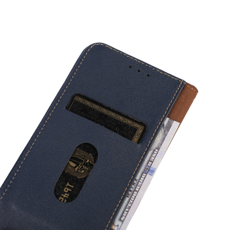 For Motorola ThinkPhone 5G KHAZNEH Nappa Top Layer Cowhide Leather Phone Case(Blue) - Motorola Cases by buy2fix | Online Shopping UK | buy2fix