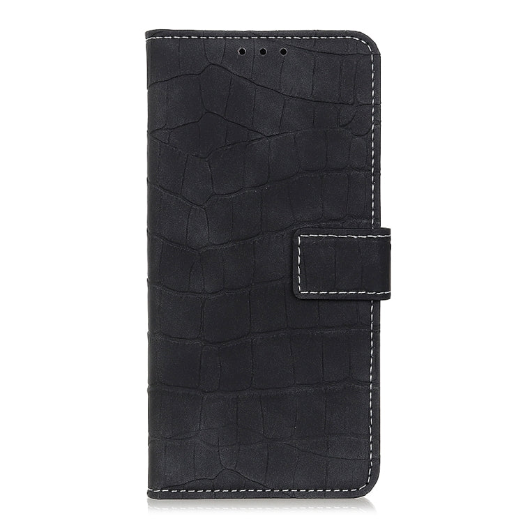 For Nokia C32 4G Magnetic Crocodile Texture Horizontal Flip Leather Phone Case(Black) - Nokia Cases by buy2fix | Online Shopping UK | buy2fix