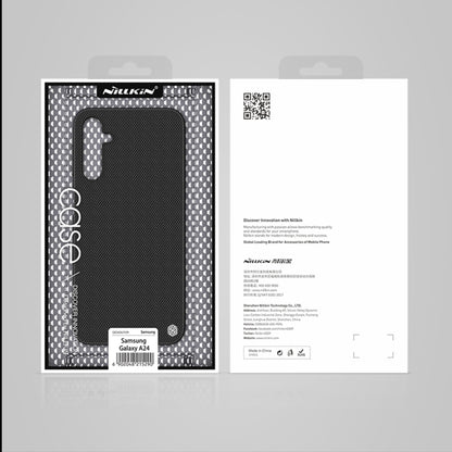 For Samsung Galaxy A24 NILLKIN Shockproof TPU + PC Textured Phone Case(Black) - Galaxy Phone Cases by NILLKIN | Online Shopping UK | buy2fix