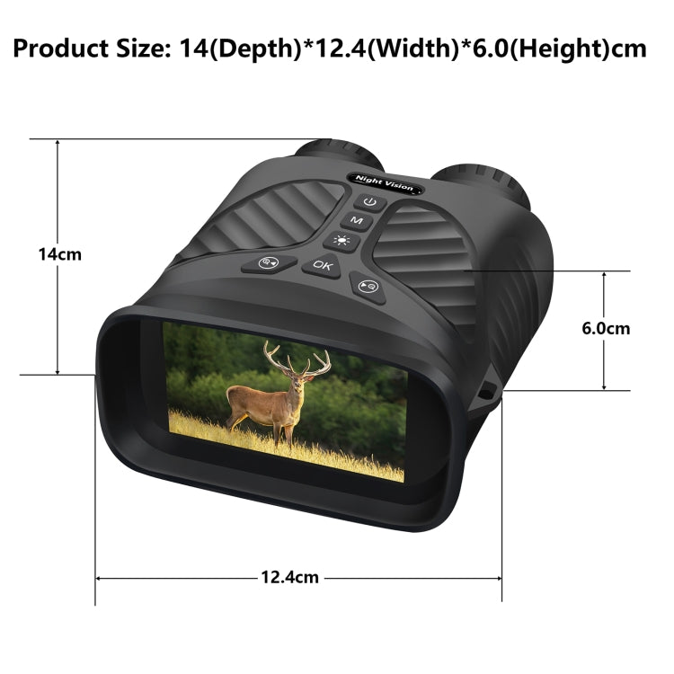 DT39 3 inch IPS Screen Binoculars Digital Binoculars Night Vision(Black) - Binoculars by buy2fix | Online Shopping UK | buy2fix