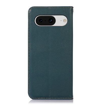For Google Pixel 8 KHAZNEH Nappa Top Layer Cowhide Leather Phone Case(Green) - Google Cases by buy2fix | Online Shopping UK | buy2fix