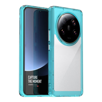 For Xiaomi 13 Ultra Colorful Series Acrylic + TPU Phone Case(Transparent Blue) - 13 Ultra Cases by buy2fix | Online Shopping UK | buy2fix