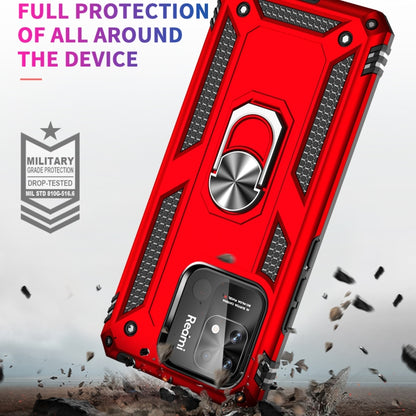 For Xiaomi Redmi 12C / 11A Shockproof TPU + PC Phone Case with Holder(Red) - Mi 11 Ultra Cases by buy2fix | Online Shopping UK | buy2fix