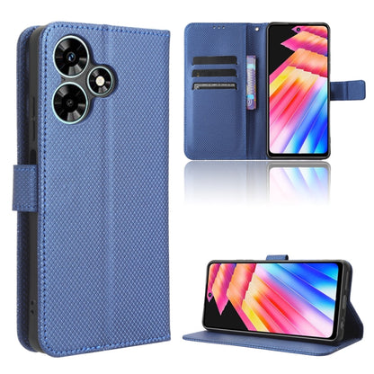 For Infinix Hot 30i / 30i NFC Diamond Texture Leather Phone Case(Blue) - Infinix Cases by buy2fix | Online Shopping UK | buy2fix