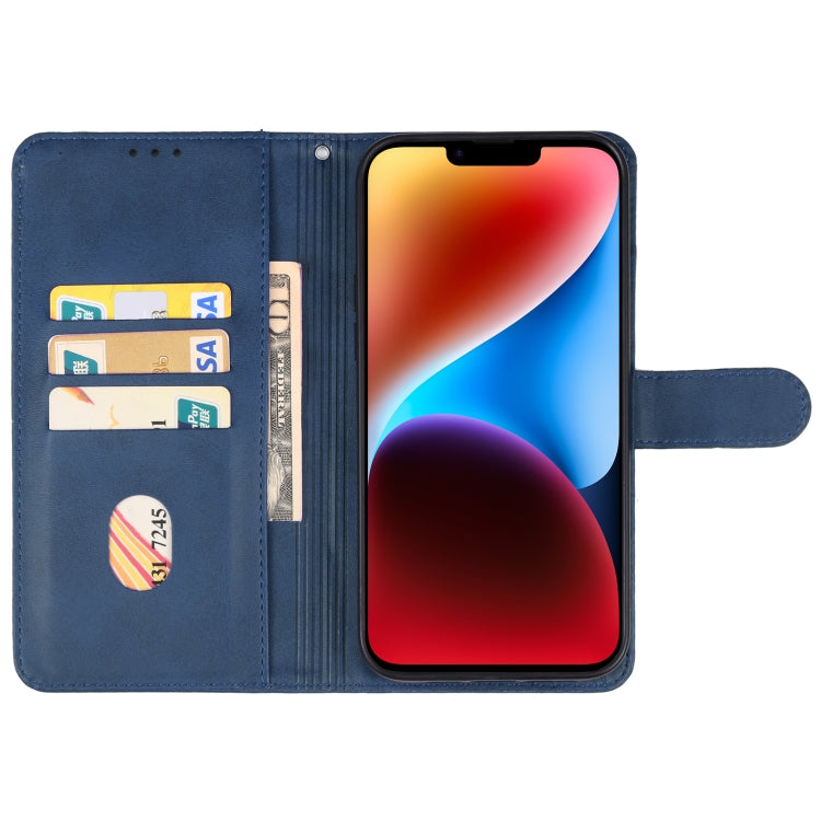 For iPhone 15 Leather Phone Case(Blue) - iPhone 15 Cases by buy2fix | Online Shopping UK | buy2fix