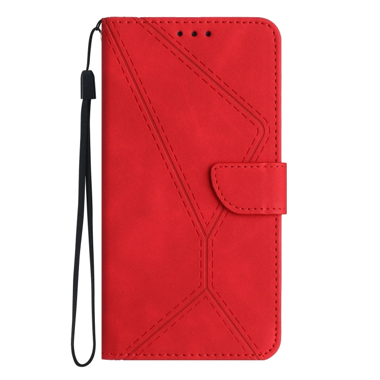 For Sony Xperia 1 V Stitching Embossed Leather Phone Case(Red) - Sony Cases by buy2fix | Online Shopping UK | buy2fix