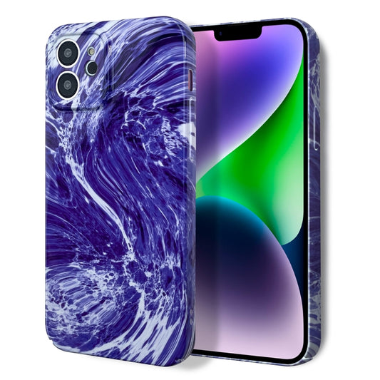 For iPhone 14 Pro Max Marble Pattern Phone Case(Purple White) - iPhone 14 Pro Max Cases by buy2fix | Online Shopping UK | buy2fix