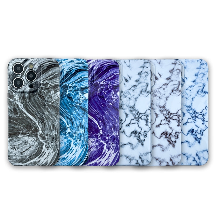 For iPhone 13 Pro Max Marble Pattern Phone Case(Blue White) - iPhone 13 Pro Max Cases by buy2fix | Online Shopping UK | buy2fix