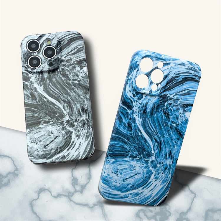 For iPhone 12 Pro Marble Pattern Phone Case(Purple White) - iPhone 12 / 12 Pro Cases by buy2fix | Online Shopping UK | buy2fix