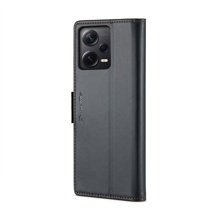 For Xiaomi Redmi Note 12 Pro+ 5G Global CaseMe 023 Butterfly Buckle Litchi Texture RFID Anti-theft Leather Phone Case(Black) - Note 12 Pro+ Cases by CaseMe | Online Shopping UK | buy2fix