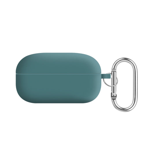 For Samsung Galaxy Buds Live / Buds2 Pro PC Lining Silicone Bluetooth Earphone Protective Case(Pine Needle Green) - Samsung Earphone Case by buy2fix | Online Shopping UK | buy2fix