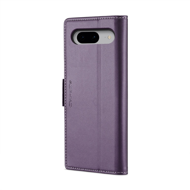 For Google Pixel 8 CaseMe 023 Butterfly Buckle Litchi Texture RFID Anti-theft Leather Phone Case(Pearly Purple) - Google Cases by CaseMe | Online Shopping UK | buy2fix