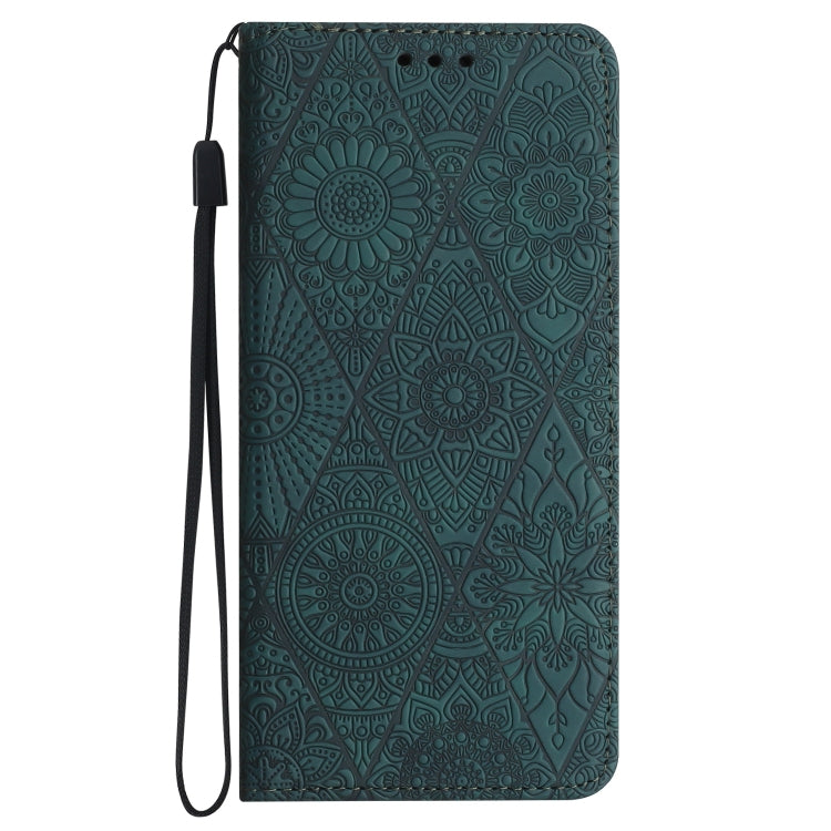 For Samsung Galaxy S23+ 5G Ethnic Embossed Adsorption Leather Phone Case(Blue) - Galaxy S23+ 5G Cases by buy2fix | Online Shopping UK | buy2fix