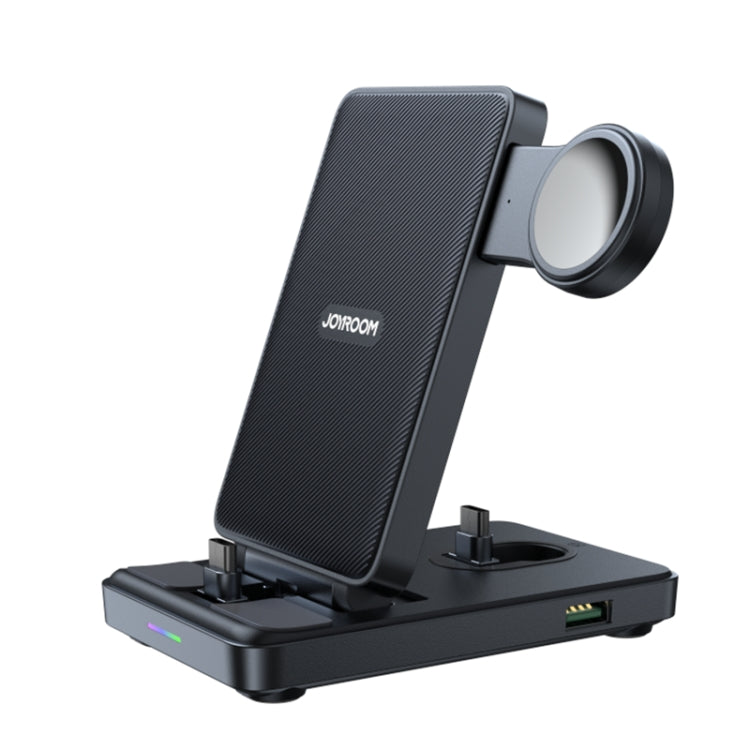 JOYROOM JR-WQS01 4 in 1 Wireless Charging Stand For Type-C Cellphone&Earphone / Samsung Watch Series(Black) - Wireless Charger by JOYROOM | Online Shopping UK | buy2fix