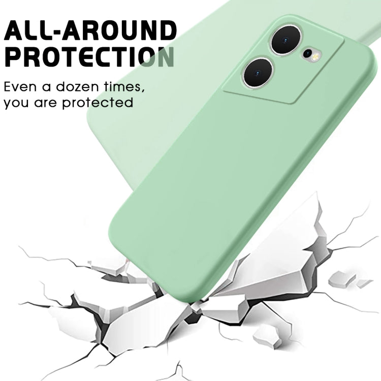 For Tecno Pova 5 Pure Color Liquid Silicone Shockproof Phone Case(Green) - Tecno Cases by buy2fix | Online Shopping UK | buy2fix