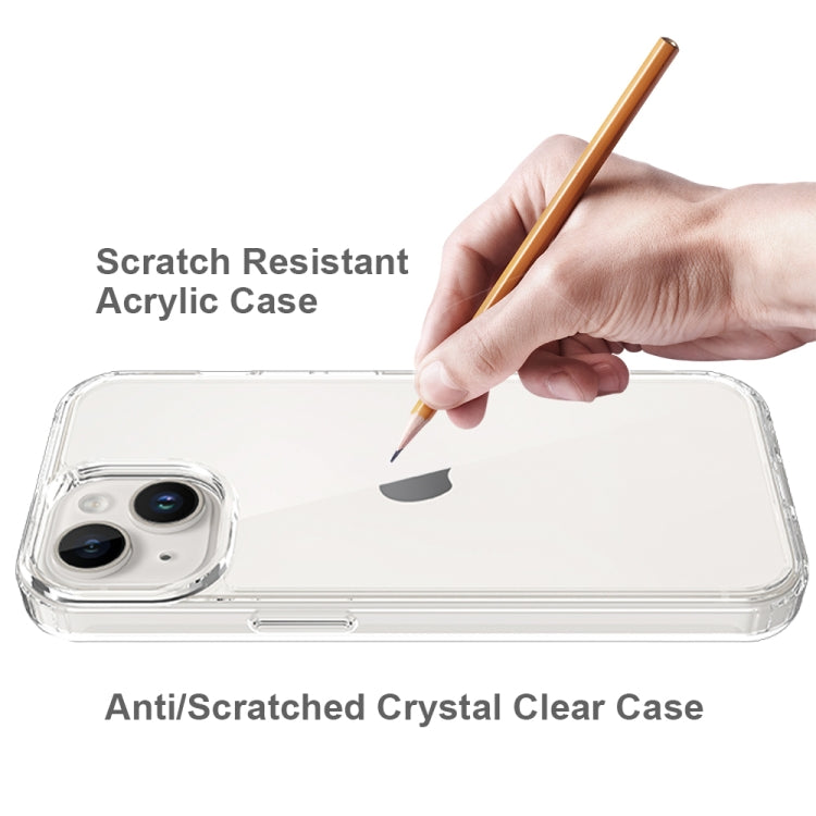 For iPhone 15 Scratchproof Acrylic TPU Phone Case(Black) - iPhone 15 Cases by buy2fix | Online Shopping UK | buy2fix