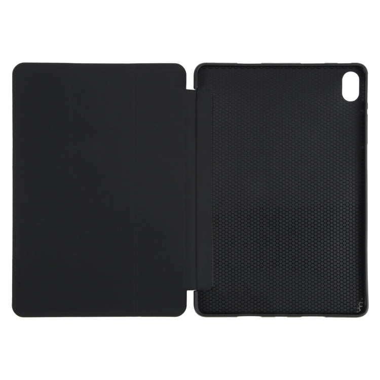 For Huawei MatePad Air 11.5 GEBEI 3-folding Holder Shockproof Flip Leather Tablet Case(Black) - Huawei by GEBEI | Online Shopping UK | buy2fix