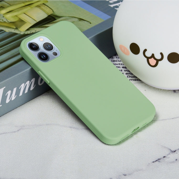 For iPhone 15 Pro Solid Color Silicone Phone Case(Mint Green) - iPhone 15 Pro Cases by buy2fix | Online Shopping UK | buy2fix