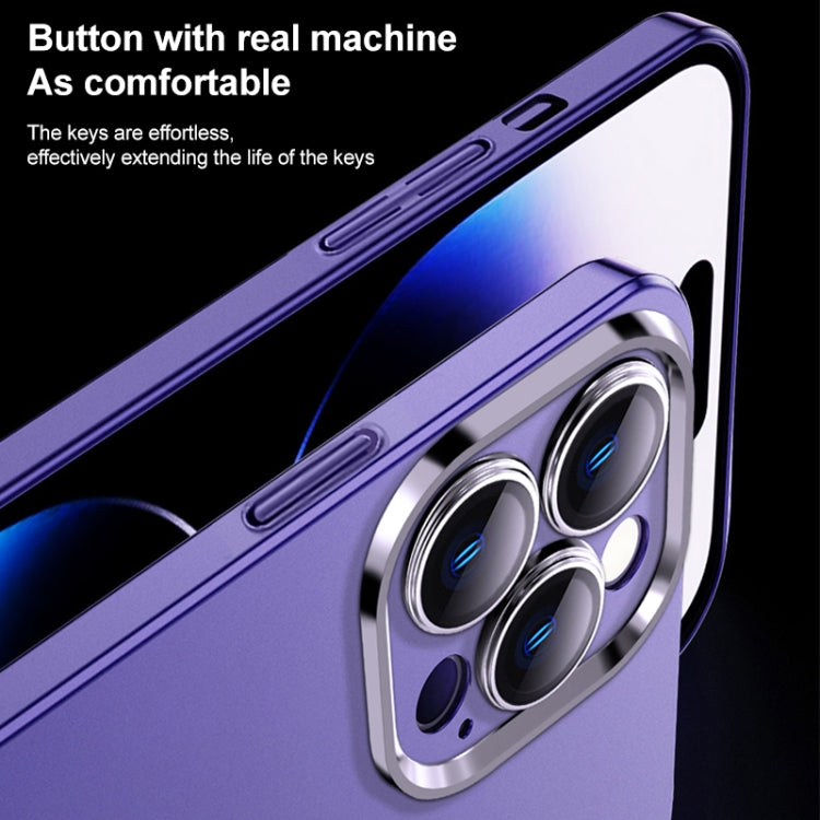 For iPhone 13 Frosted Metal Material Phone Case with Lens Protection(White) - iPhone 13 Cases by buy2fix | Online Shopping UK | buy2fix