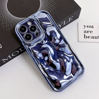 For iPhone 11 Pro Max Electroplating Meteorite Texture TPU Phone Case(Blue) - iPhone 11 Pro Max Cases by buy2fix | Online Shopping UK | buy2fix