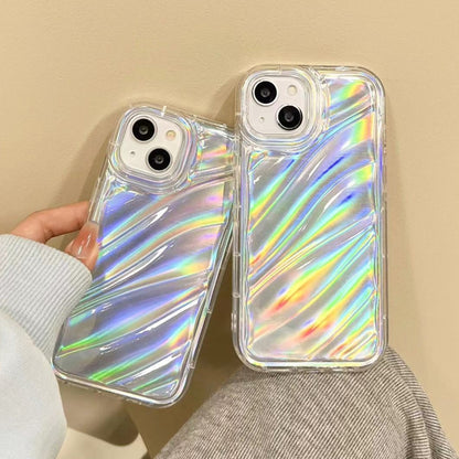 For iPhone 11 Pro Laser Sequin Waves TPU Phone Case(Transparent) - iPhone 11 Pro Cases by buy2fix | Online Shopping UK | buy2fix