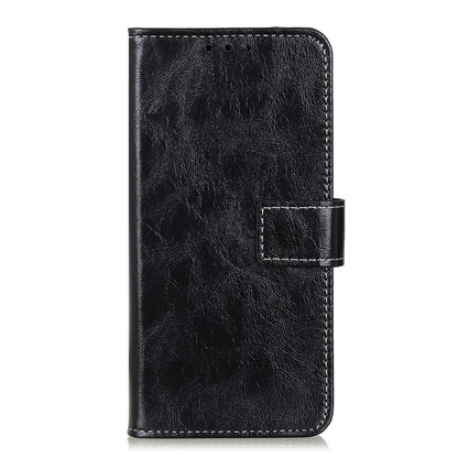 For OnePlus Nord 3 / Ace 2V Retro Crazy Horse Texture Horizontal Flip Leather Phone Case(Black) - OnePlus Cases by buy2fix | Online Shopping UK | buy2fix