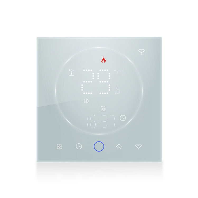 BHT-008GBL 95-240V AC 16A Smart Home Electric Heating LED Thermostat Without WiFi(White) - Thermostat & Thermometer by buy2fix | Online Shopping UK | buy2fix