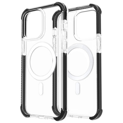 For iPhone 15 Plus Magsafe Magnetic Acrylic Shockproof Phone Case(Transparent Black) - iPhone 15 Plus Cases by buy2fix | Online Shopping UK | buy2fix