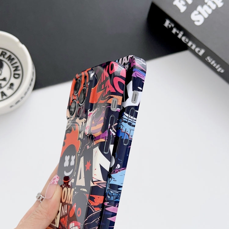 For iPhone 14 Pro Max Painted Pattern Precise Hole PC Phone Case(Working Uncle) - iPhone 14 Pro Max Cases by buy2fix | Online Shopping UK | buy2fix