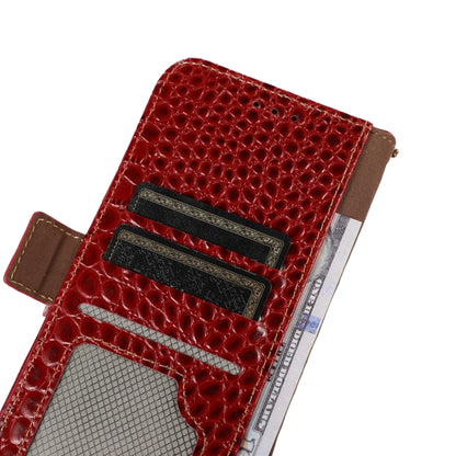 For Asus ZenFone 10 / ZenFone 9  Crocodile Top Layer Cowhide Leather Phone Case(Red) - ASUS Cases by buy2fix | Online Shopping UK | buy2fix