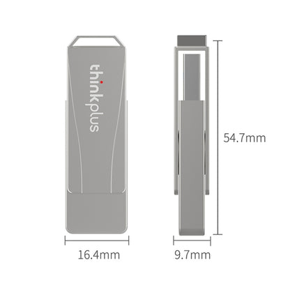 Lenovo Thinkplus USB 3.0 Rotating Flash Drive, Memory:256GB(Silver) - USB Flash Drives by Lenovo | Online Shopping UK | buy2fix