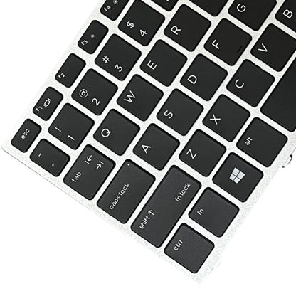 For HP ProBook 650 G4 Silver Frame US Version Laptop Backlight Keyboard - HP Spare Parts by buy2fix | Online Shopping UK | buy2fix