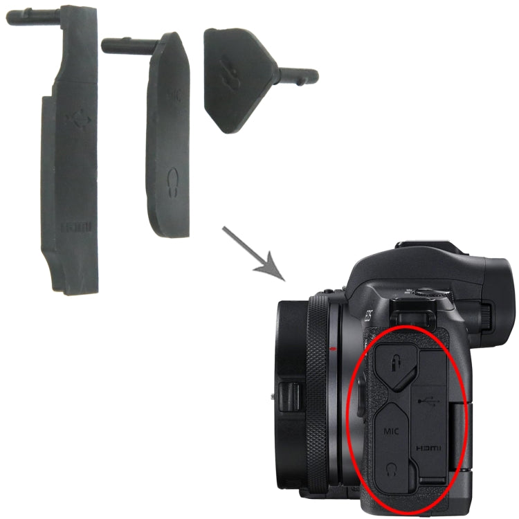 For Canon EOS R OEM USB Cover Cap - USB Cover Cap by buy2fix | Online Shopping UK | buy2fix