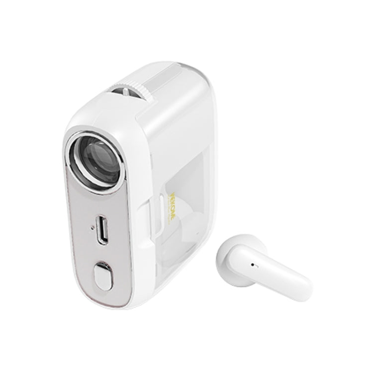 WK S28 Projection TWS Wireless Bluetooth Earphone(White) - TWS Earphone by WK | Online Shopping UK | buy2fix